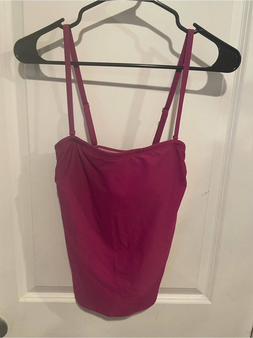 NWT Talbots Magenta Adjustable-Strap Swimsuit Top‎ Size Large
